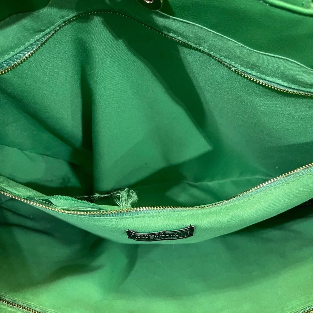 Alpha Kappa Alpha Sorority Inc Boule 2022 Green Ivy Leaf Tote Bag Travel Handbag
